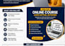 design a professional online course flyer
